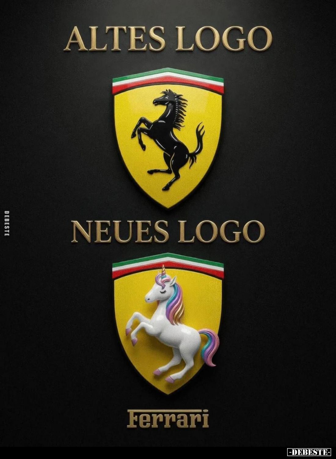 ALTES LOGO - NEUES LOGO - Ferrari
