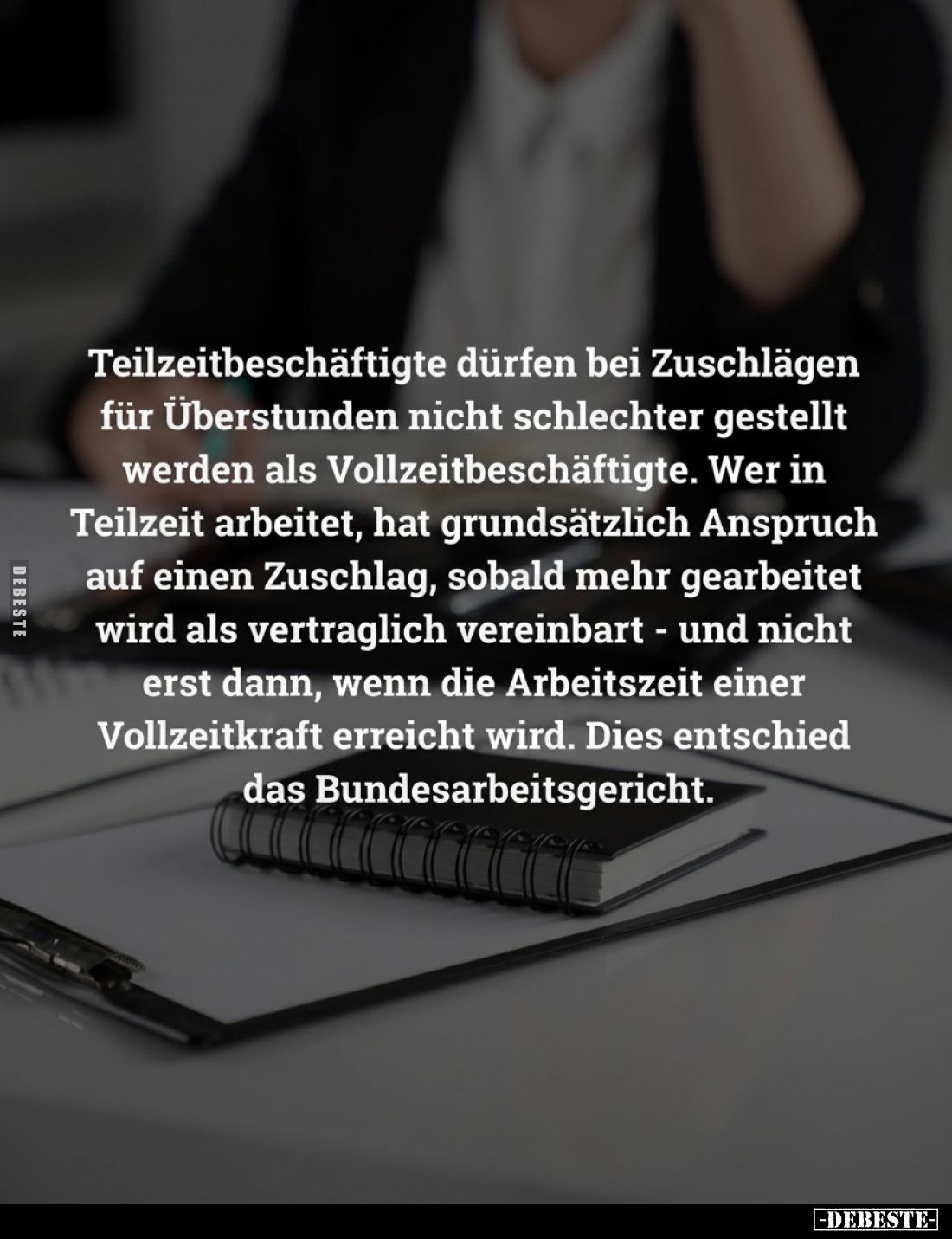 Teilzeitbeschäftigte dürfen bei Zuschlägen für Überstunden nicht schlechter gestellt werden als Vollzeitbeschäftigte.
Wer in...