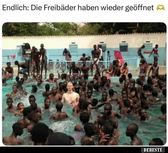 Endlich: Die Freibäder haben wieder geöffnet.. - Lustige Bilder | DEBESTE.de