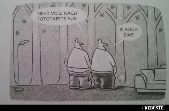 Sieht voll nach Fototapete aus...