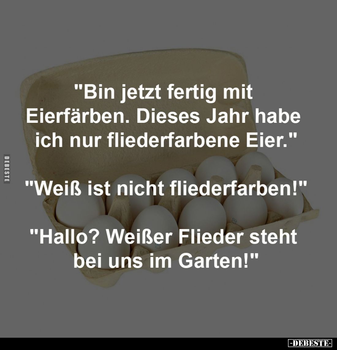 "Bin jetzt fertig mit Eierfärben..." - Lustige Bilder | DEBESTE.de