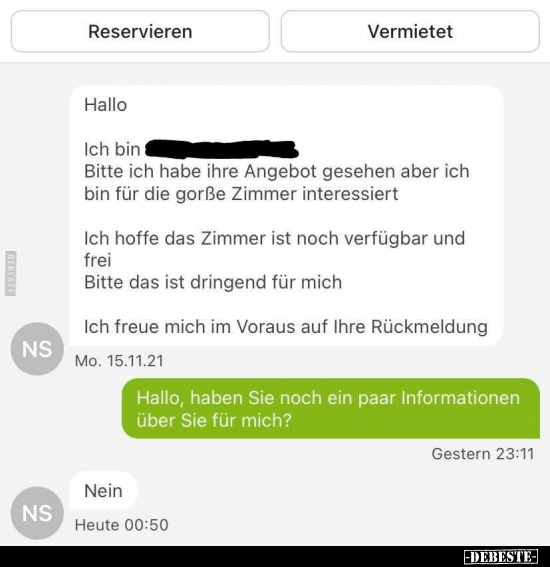 Bitte ich habe ihre Angebot gesehen aber ich bin für die.. - Lustige Bilder | DEBESTE.de