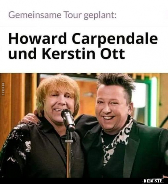Gemeinsame Tour geplant: Howard Carpendale und Kerstin.. - Lustige Bilder | DEBESTE.de