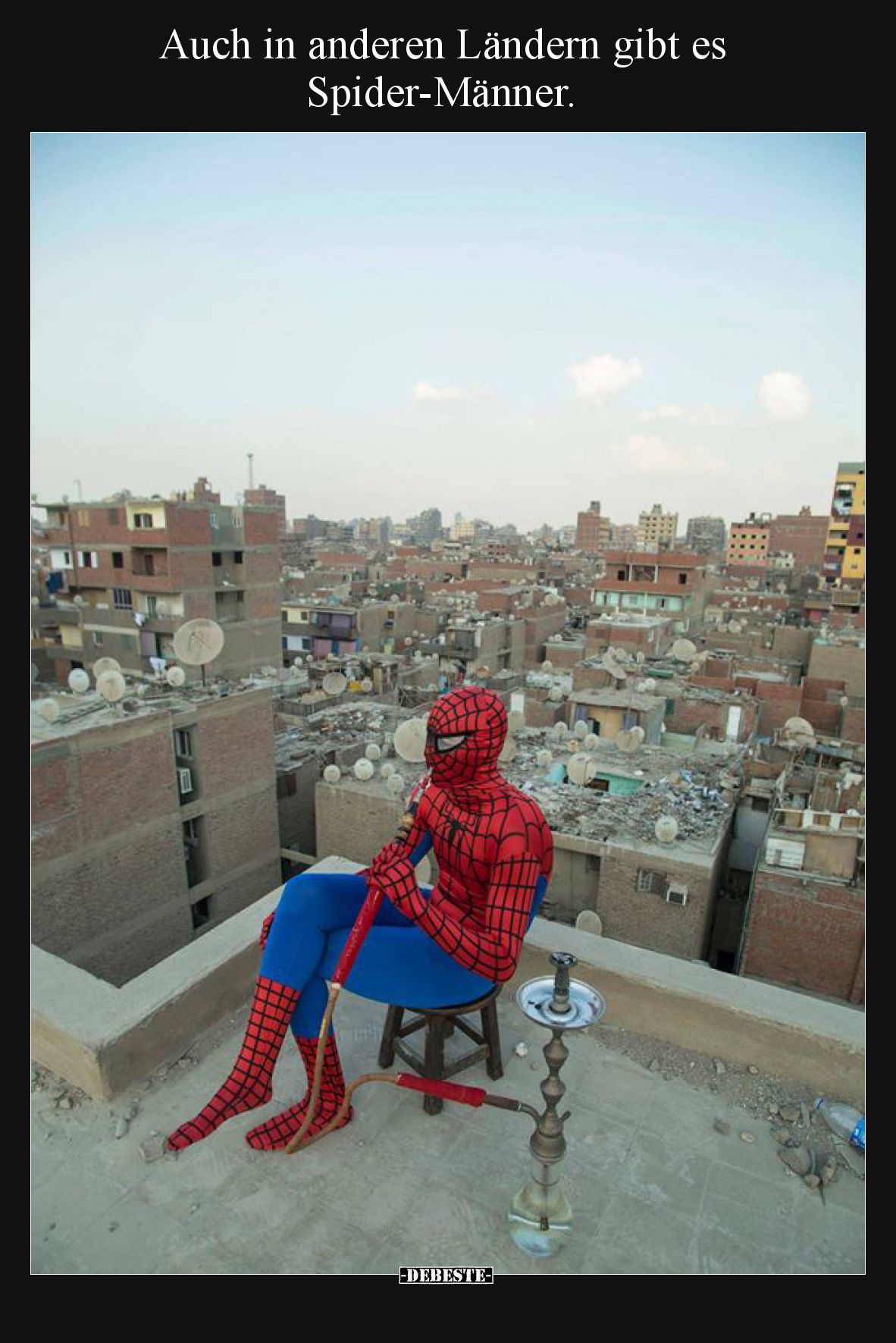 Auch in anderen Ländern gibt es Spider-Männer.