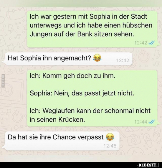 Ich war gestern mit Sophia in der Stadt unterwegs und ich.. - Lustige Bilder | DEBESTE.de