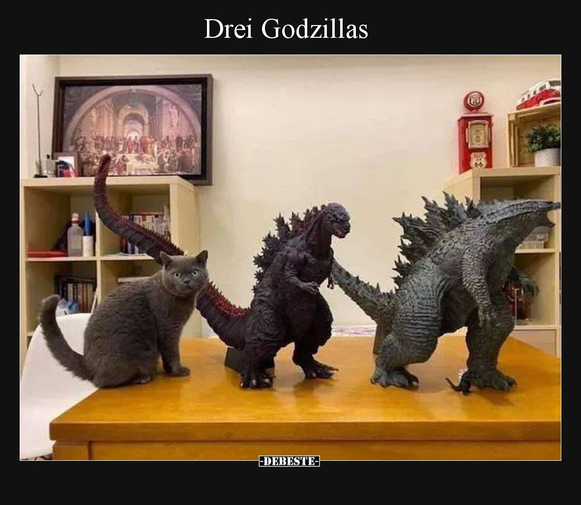 Drei Godzillas
