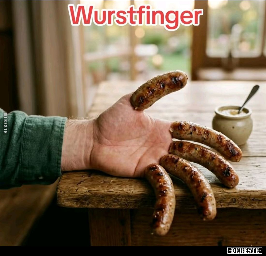 Wurstfinger.