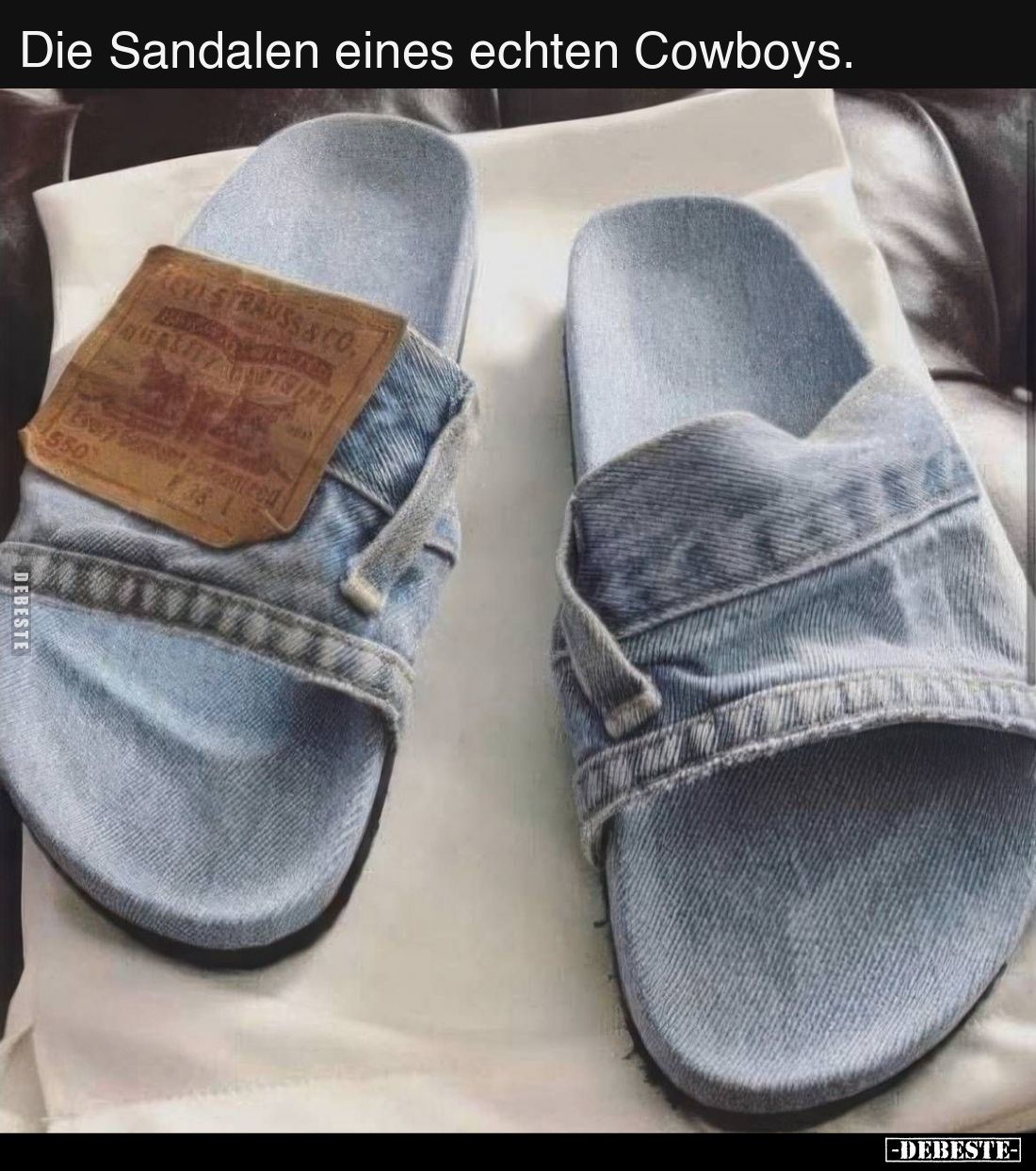 Die Sandalen eines echten Cowboys.