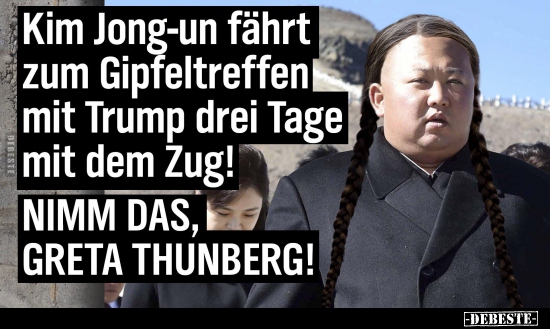 Kim Jong-un fährt Gipfeltreffen mit Trump drei Tage mit dem.. - Lustige Bilder | DEBESTE.de