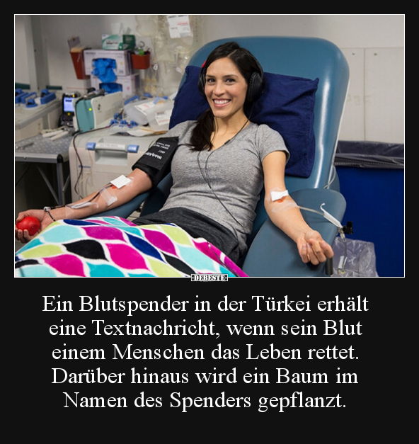 Ein Blutspender in der Türkei erhält eine Textnachricht.. - Lustige Bilder | DEBESTE.de