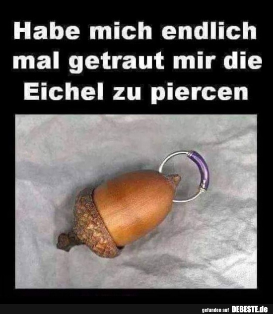 Habe mich endlich mal getraut mir die Eichel zu piercen..