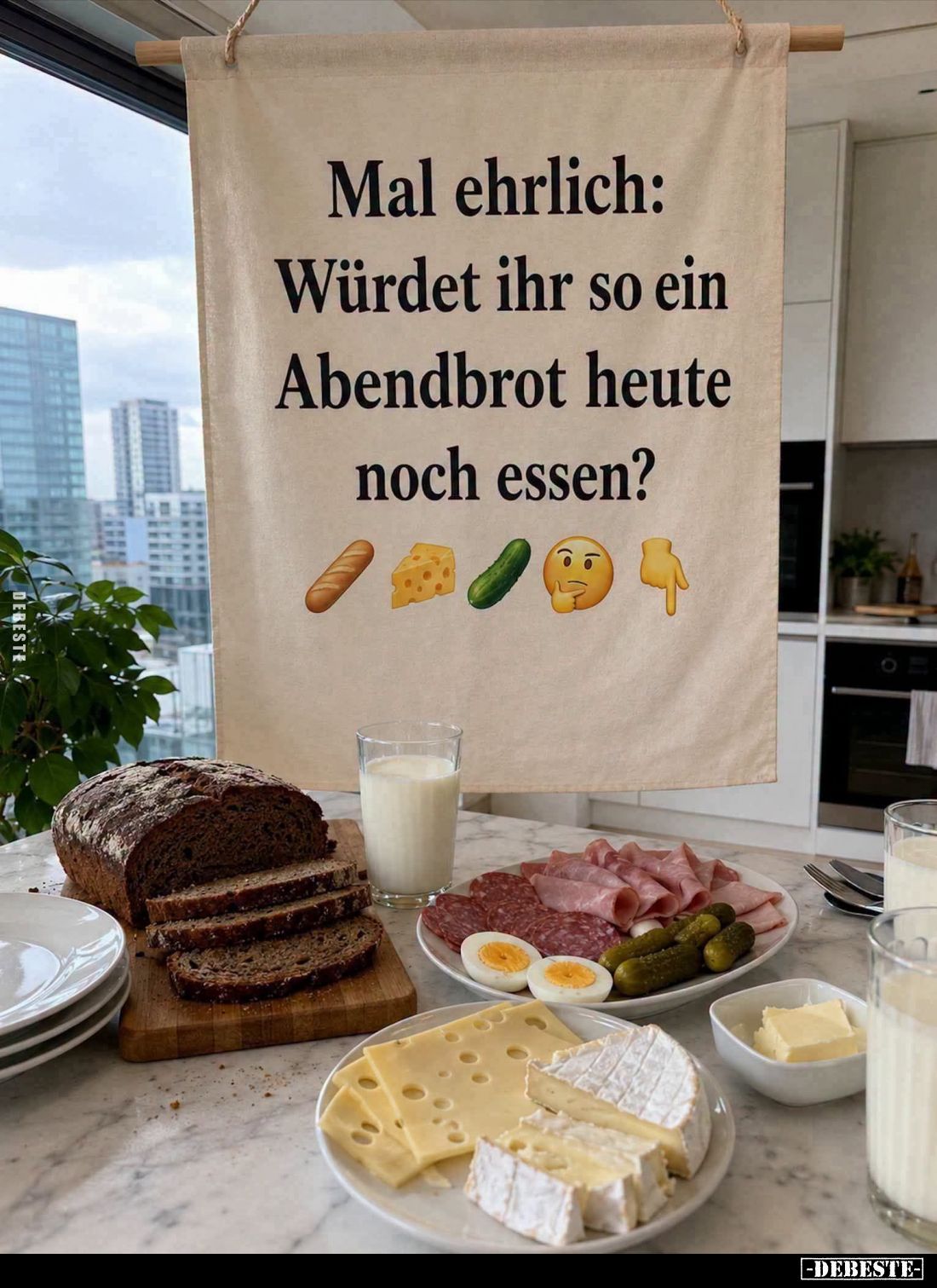 Mal ehrlich:
Würdet ihr so ein Abendbrot heute noch essen?