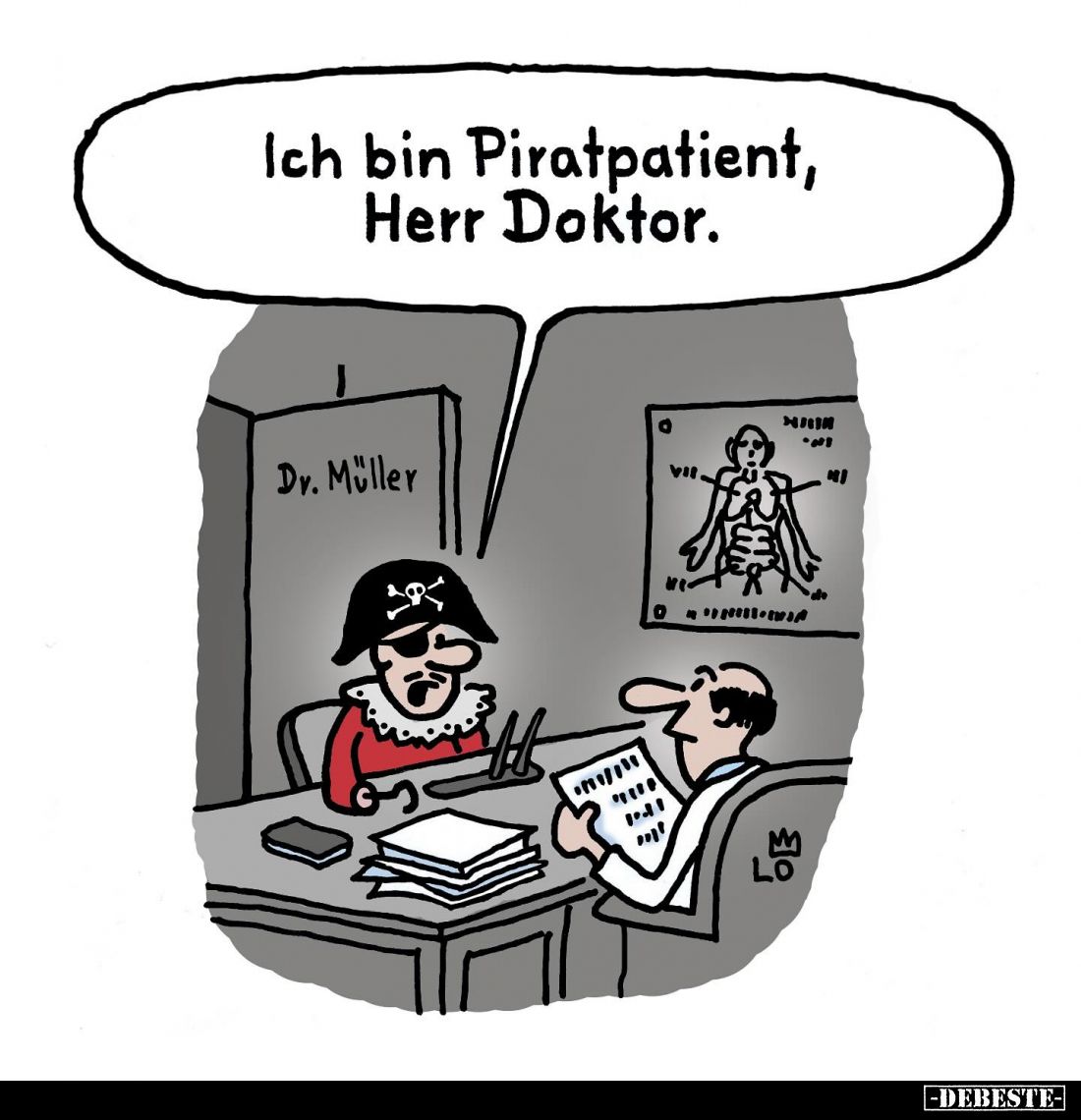 Ich bin Piratpatient, Herr Doktor.