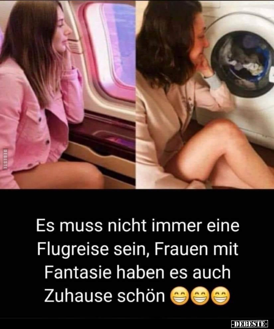 Es muss nicht immer eine Flugreise sein, Frauen mit.. - Lustige Bilder | DEBESTE.de