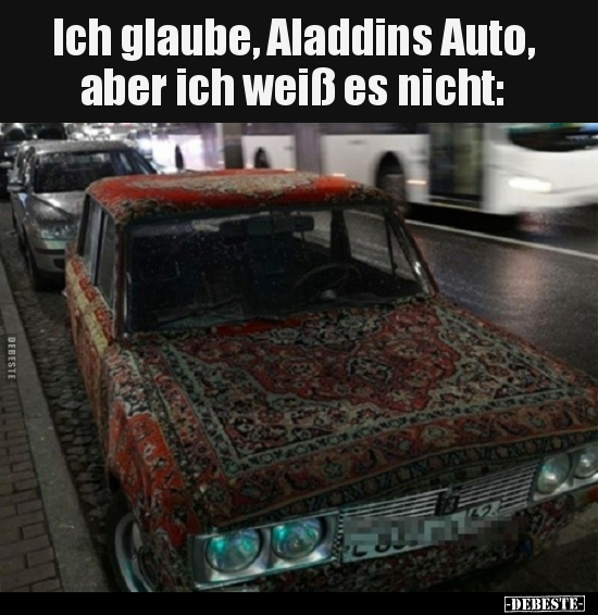 Ich glaube, Aladdins Auto, aber ich weiß es nicht.. - Lustige Bilder | DEBESTE.de