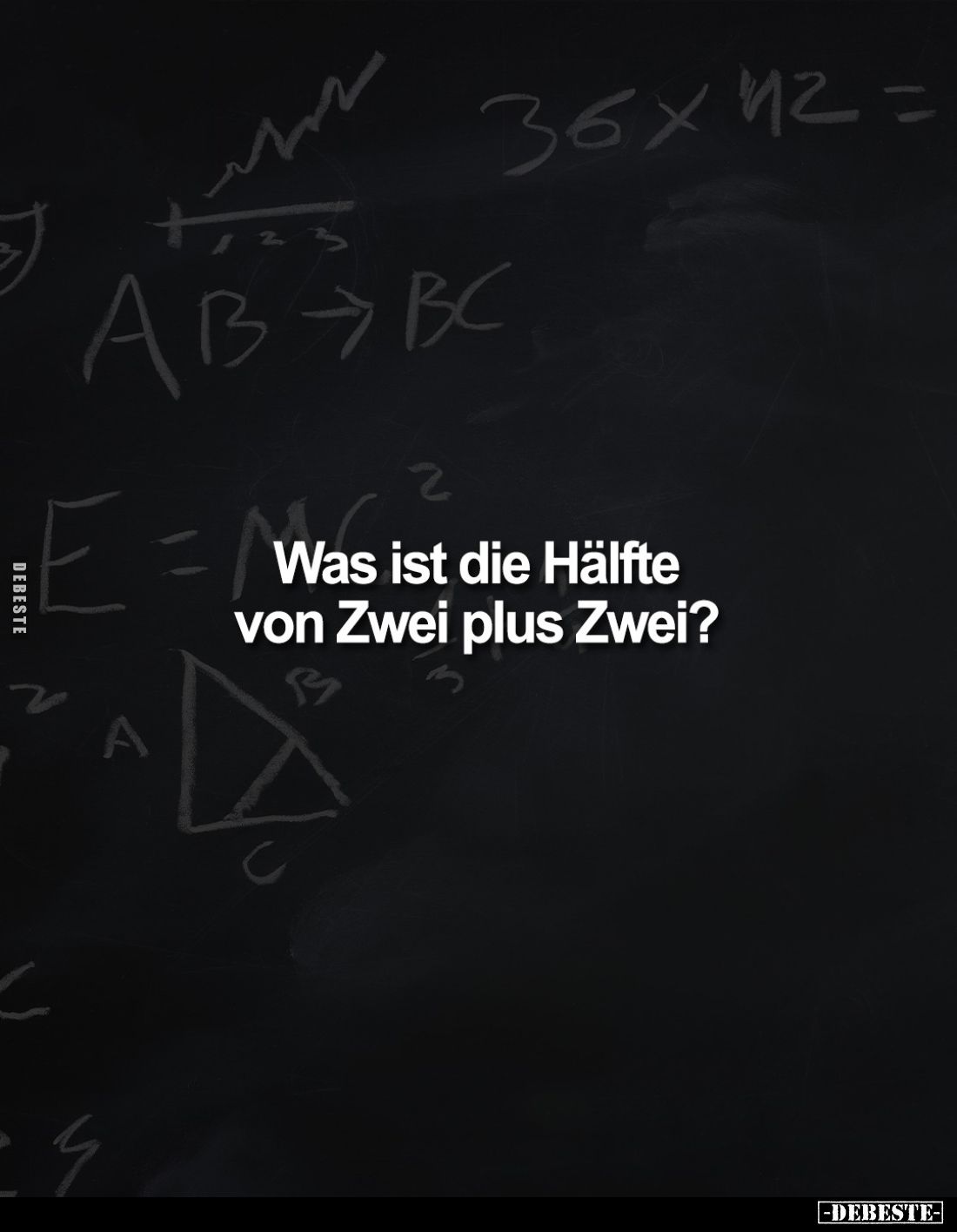 Was ist die Hälfte von Zwei plus Zwei?