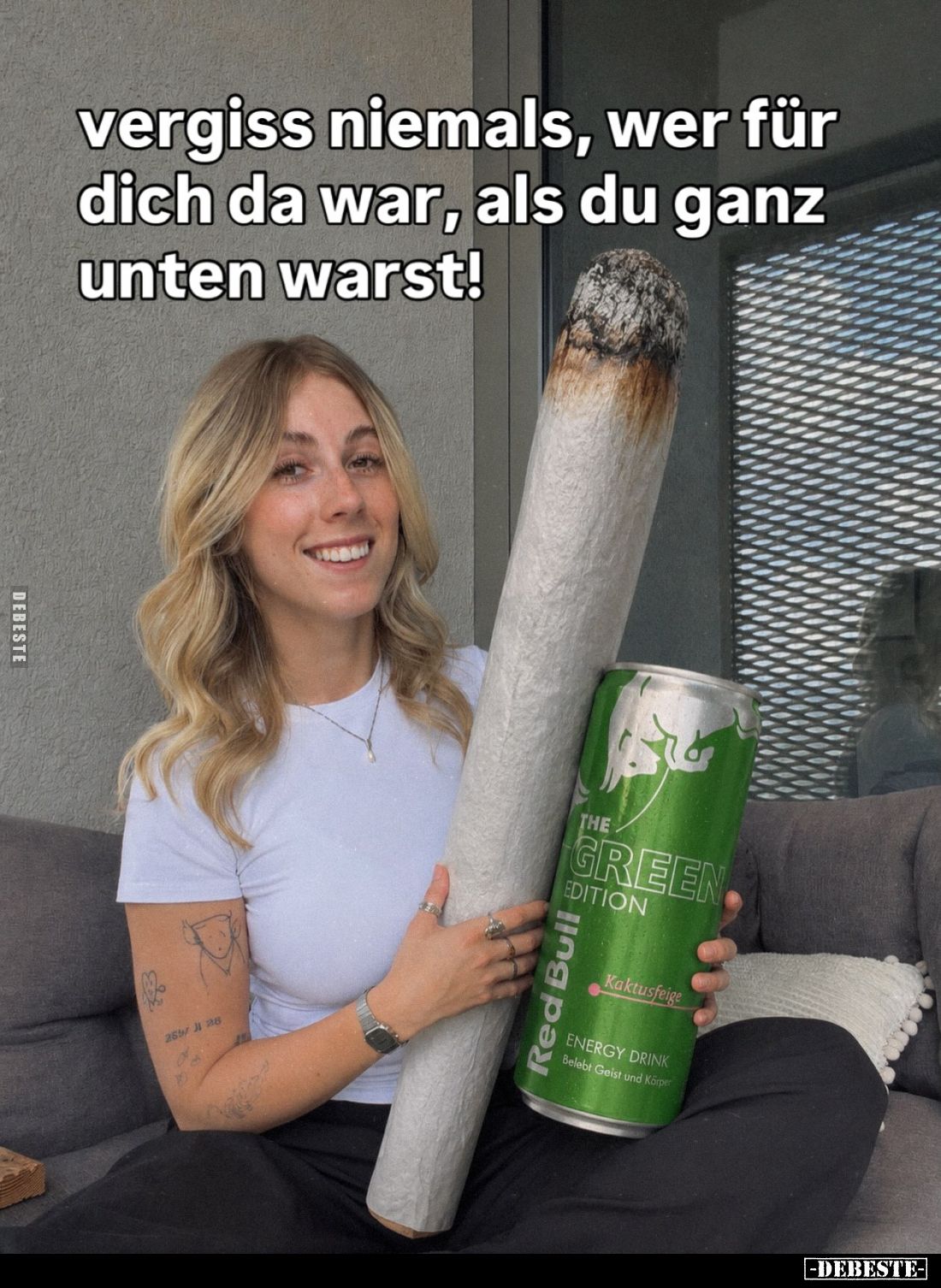 Vergiss niemals, wer für dich da war, als du ganz unten warst!