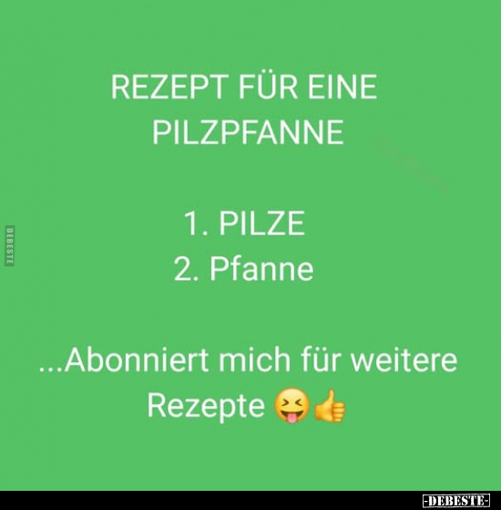 Rezepte, Pfanne