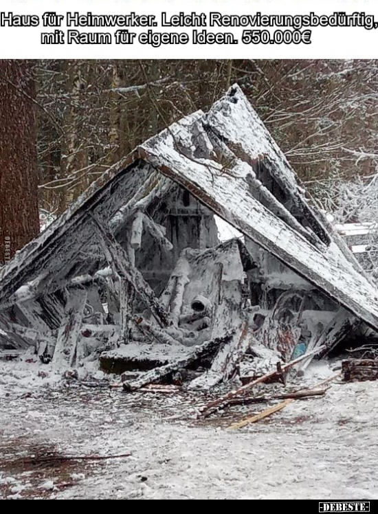 Haus für Heimwerker. Leicht Renovierungsbedürftig.. - Lustige Bilder | DEBESTE.de