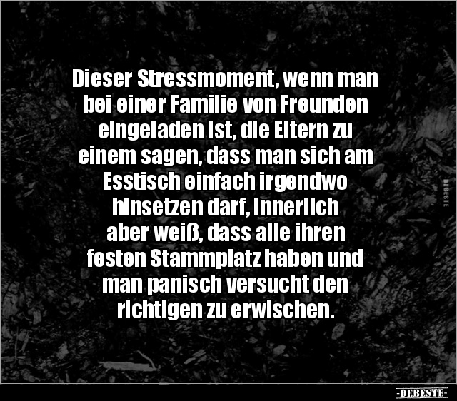 Dieser Stressmoment, wenn man bei einer Familie von.. - Lustige Bilder | DEBESTE.de