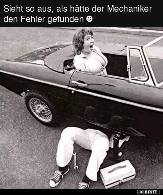 Sieht so aus, als hätte der Mechaniker den Fehler gefunden.. - Lustige Bilder | DEBESTE.de