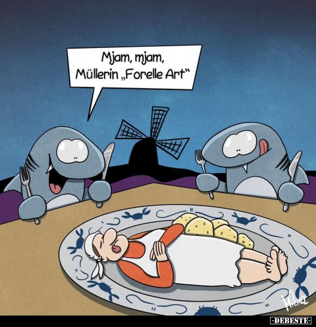 Mjam, mjam, Müllerin „Forelle Art"