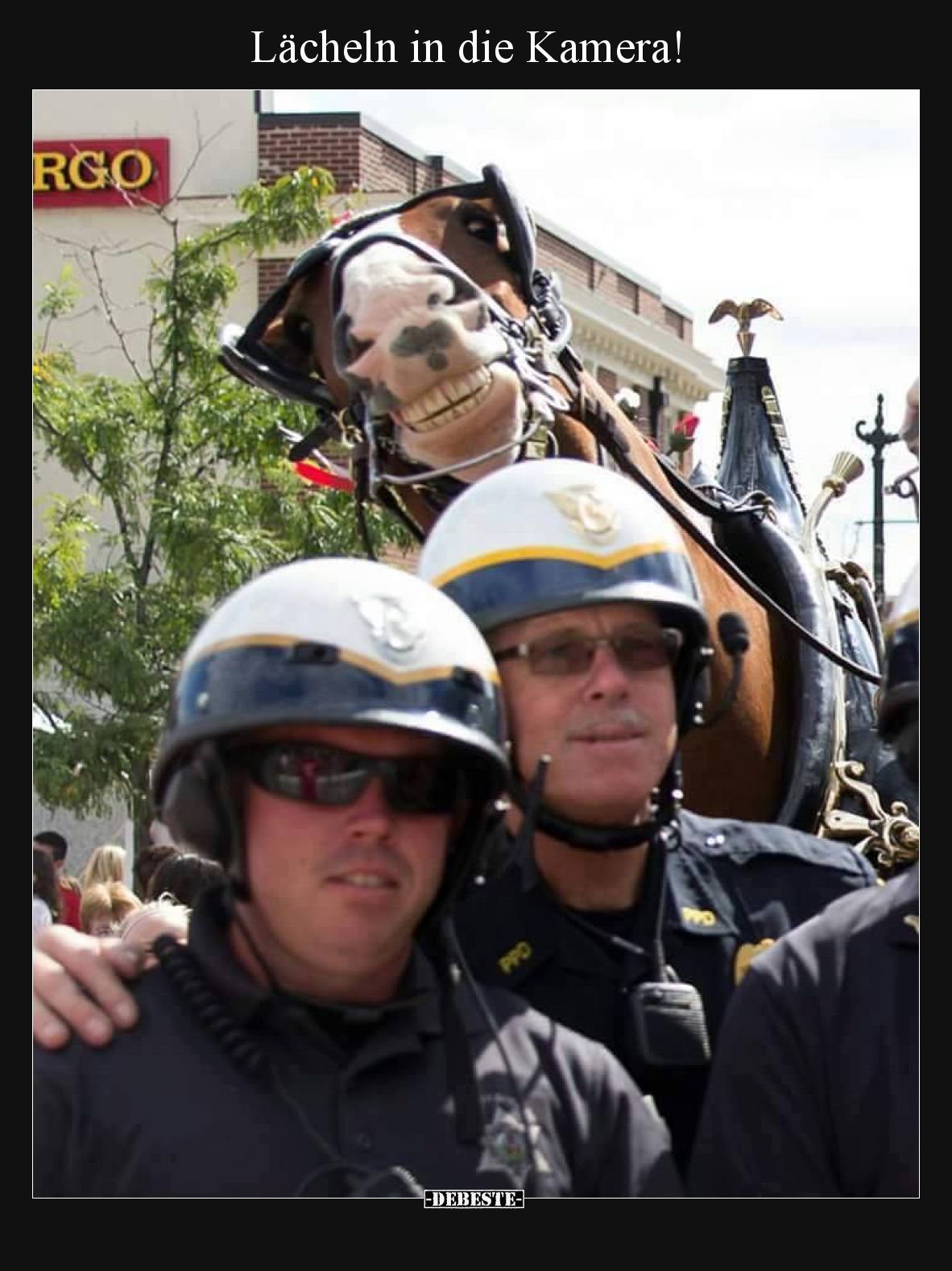 Lächeln in die Kamera!