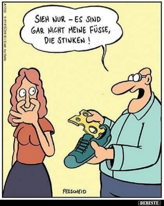 Sieh nur - es sind gar nicht meine Füsse, die stinken!.. - Lustige Bilder | DEBESTE.de