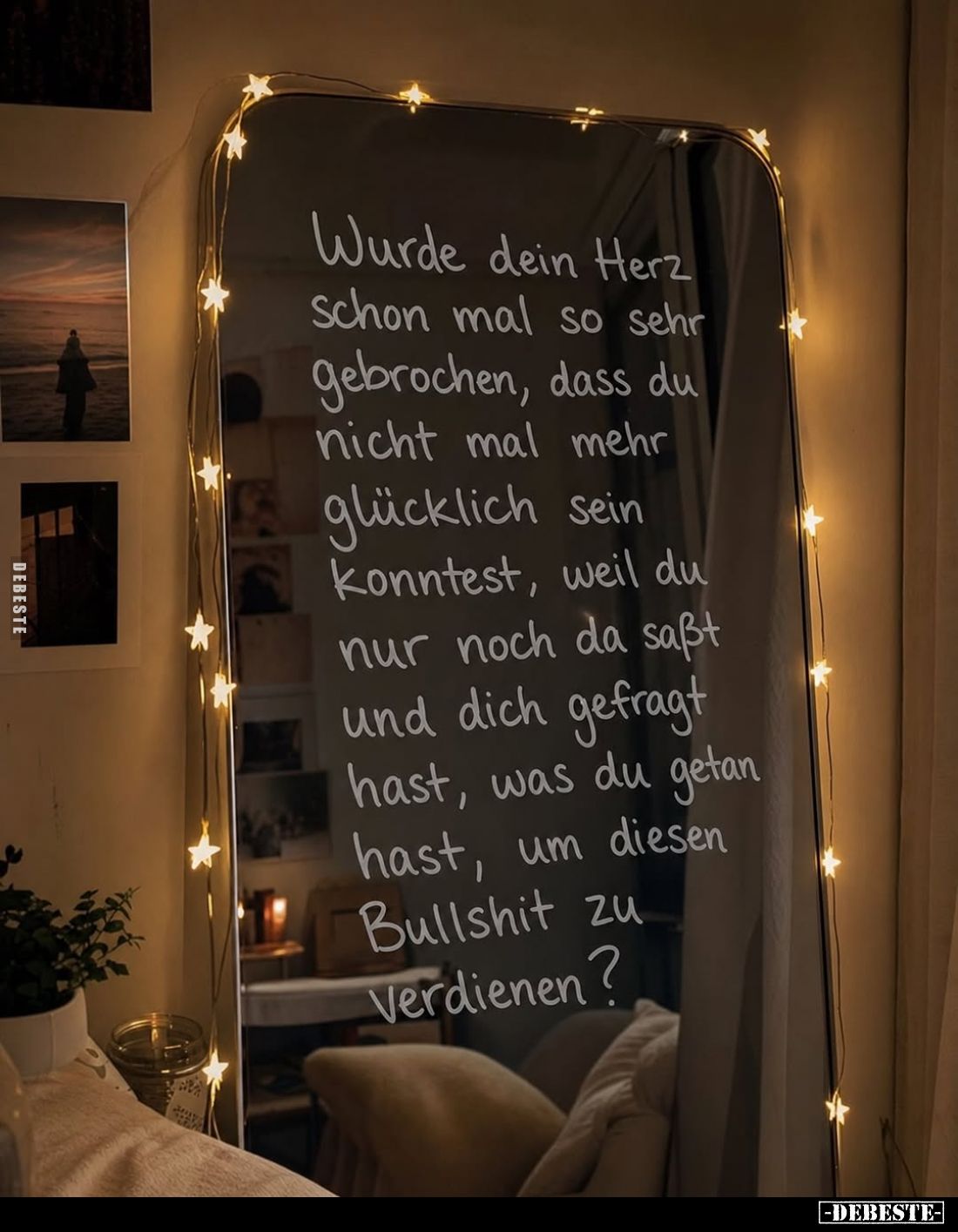 Wurde dein Herz Schon mal so sehr gebrochen, dass du nicht mal mehr glücklich sein konntest, weil du nur noch da saßt und dic...