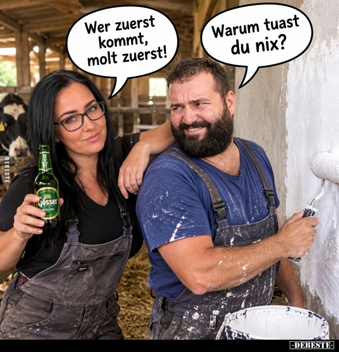 Wer zuerst kommt, molt zuerst!
Warum tuast du nix?