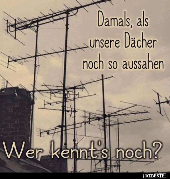 Damals, als unsere Dächer noch so aussahen.. - Lustige Bilder | DEBESTE.de