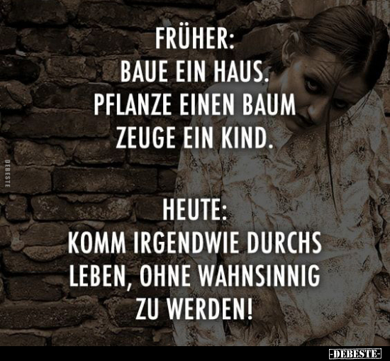 Früher: Bau ein Haus.. - Lustige Bilder | DEBESTE.de