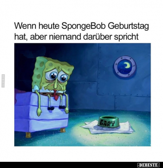 Wenn heute SpongeBob Geburtstag hat.. - Lustige Bilder | DEBESTE.de