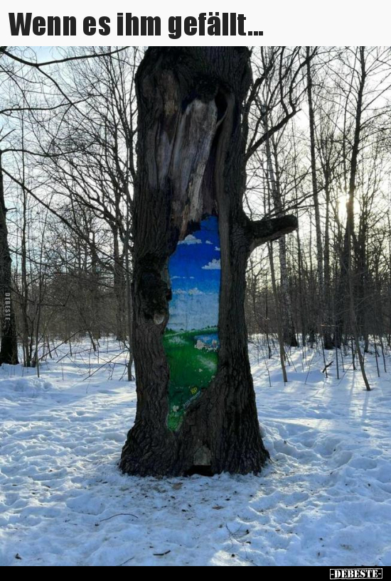 Wenn es ihm gefällt...