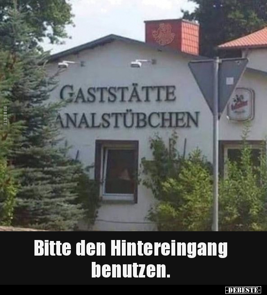 Bitte den Hintereingang benutzen... - Lustige Bilder | DEBESTE.de