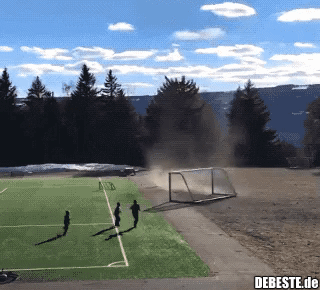 Erschwerte Bedingungen..