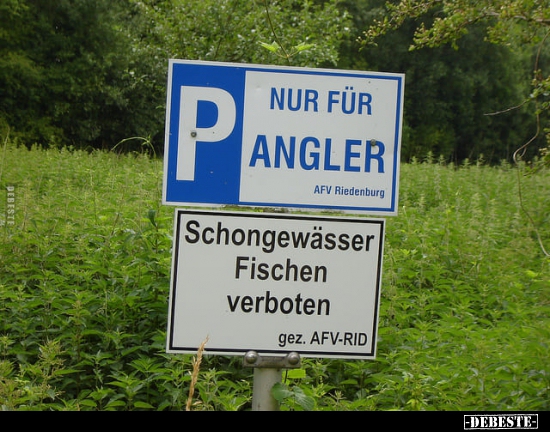 Nur für Angler... - Lustige Bilder | DEBESTE.de