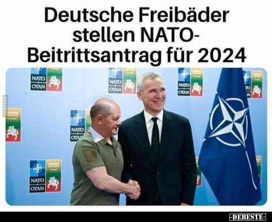 Deutsche Freibäder stellen NATO-Beitrittsantrag für 2024.. - Lustige Bilder | DEBESTE.de