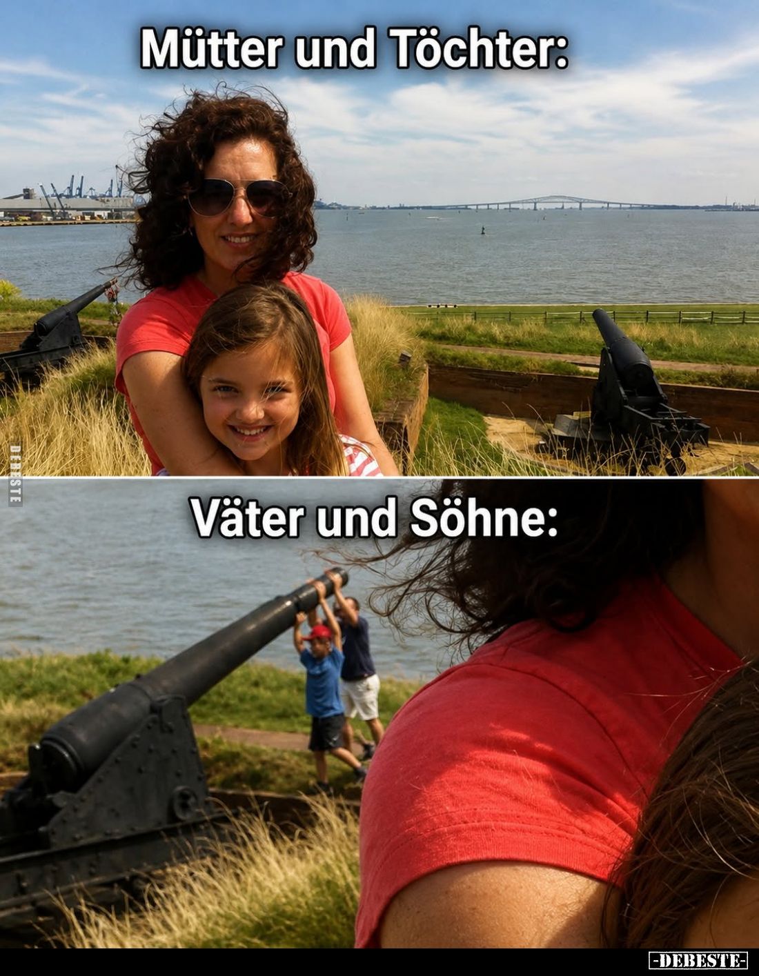 Mütter und Töchter vs
Väter und Söhne: