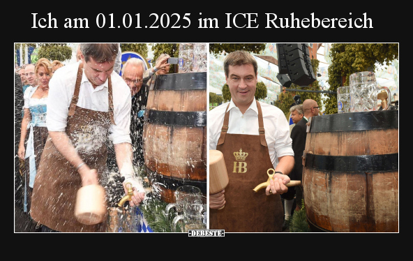 Ich am 01.01.2025 im ICE Ruhebereich.. - Lustige Bilder | DEBESTE.de