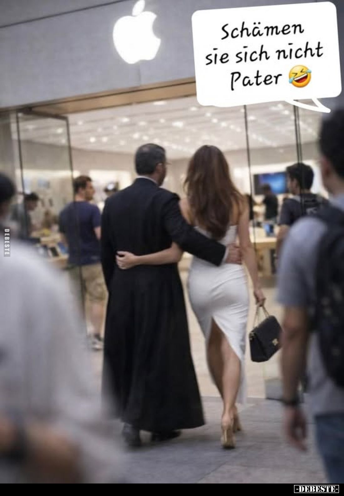 Schämen sie sich nicht Pater.