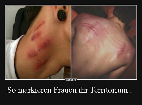 So markieren Frauen ihr Territorium..