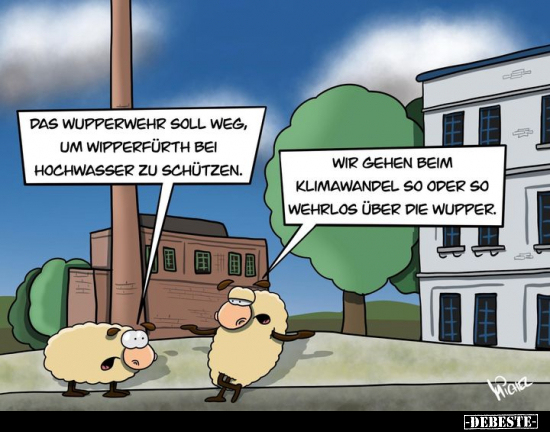 Das Wupperwehr soll weg, um Wipperfürth bei Hochwasser zu.. - Lustige Bilder | DEBESTE.de