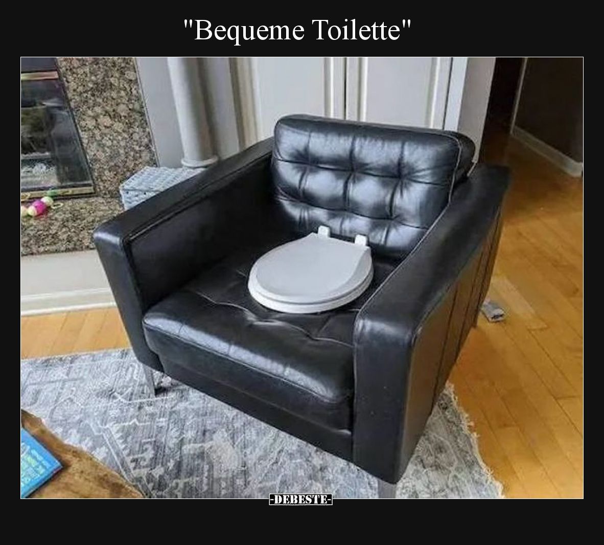 Bequeme Toilette