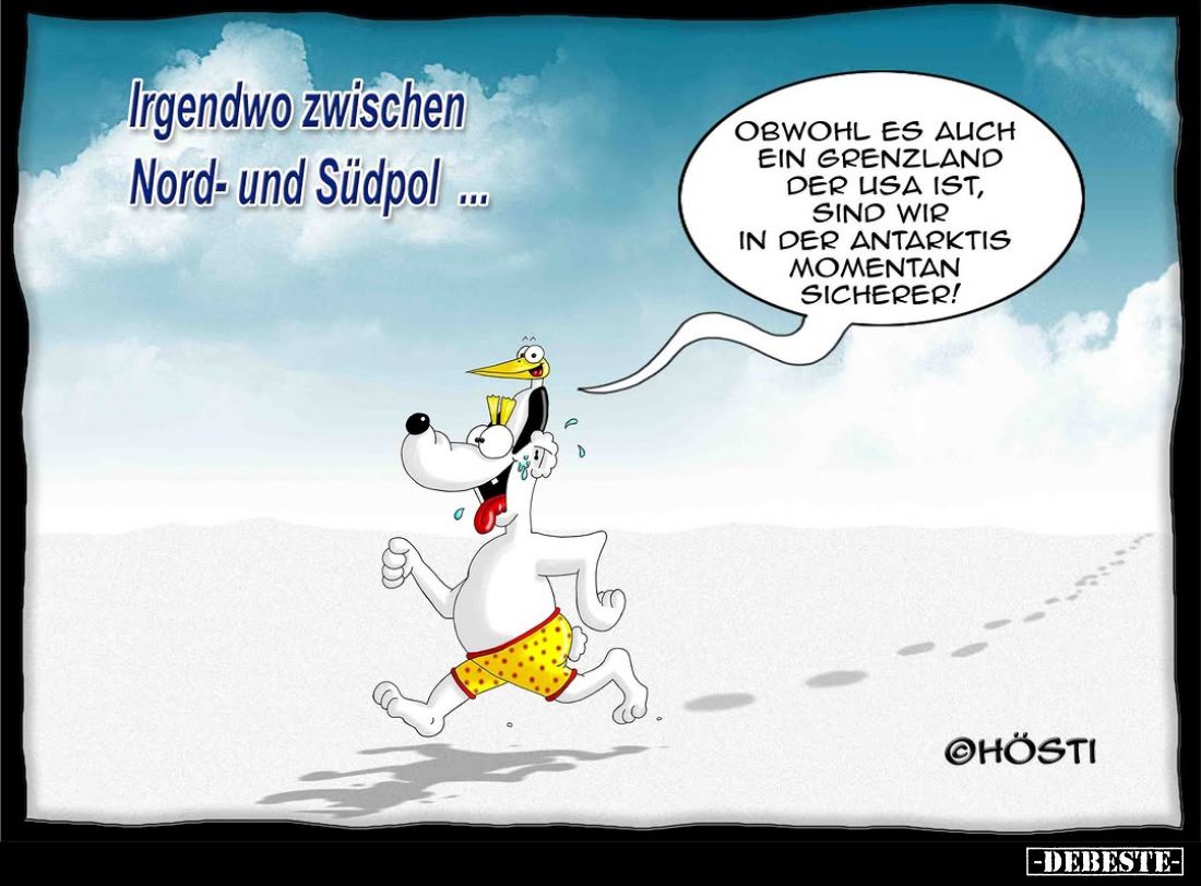 Irgendwo zwischen Nord- und Südpol... - Lustige Bilder | DEBESTE.de