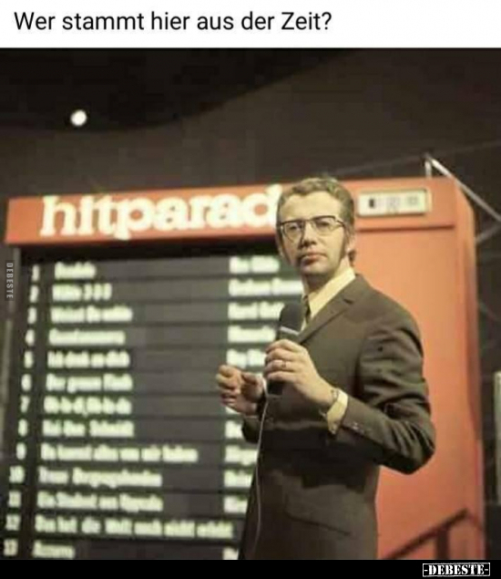 Wer stammt hier aus der Zeit?