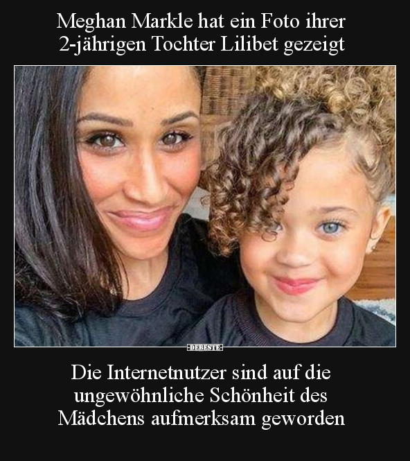 Meghan Markle hat ein Foto ihrer 2-jährigen Tochter Lilibet.. - Lustige Bilder | DEBESTE.de