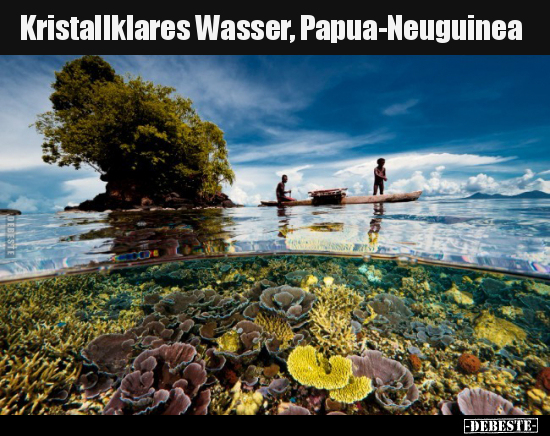 Kristallklares Wasser, Papua-Neuguinea..