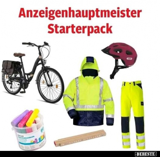 Anzeigenhauptmeister Starterpack.. - Lustige Bilder | DEBESTE.de