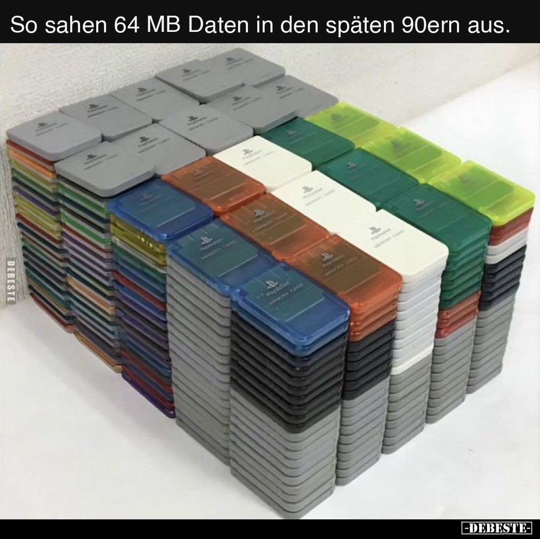 So sahen 64 MB Daten in den späten 90ern aus.